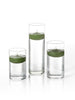 Yummi Candles - 36 Floating Candles and Cylinder Vases