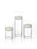 Yummi Candles - 36 Floating Candles and Cylinder Vases